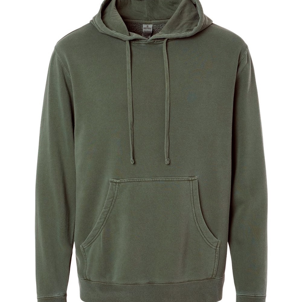 Sz L men /women  9oz. Unisex Midweight Pigment Dye Pullover Hood - Picture 4 of 12
